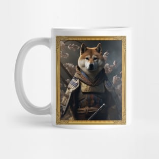 Fearless Shiba Inu - Samurai Emissary (Framed) Mug